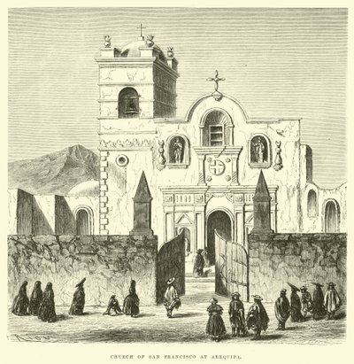 Église de San Francisco à Arequipa - Edouard Riou